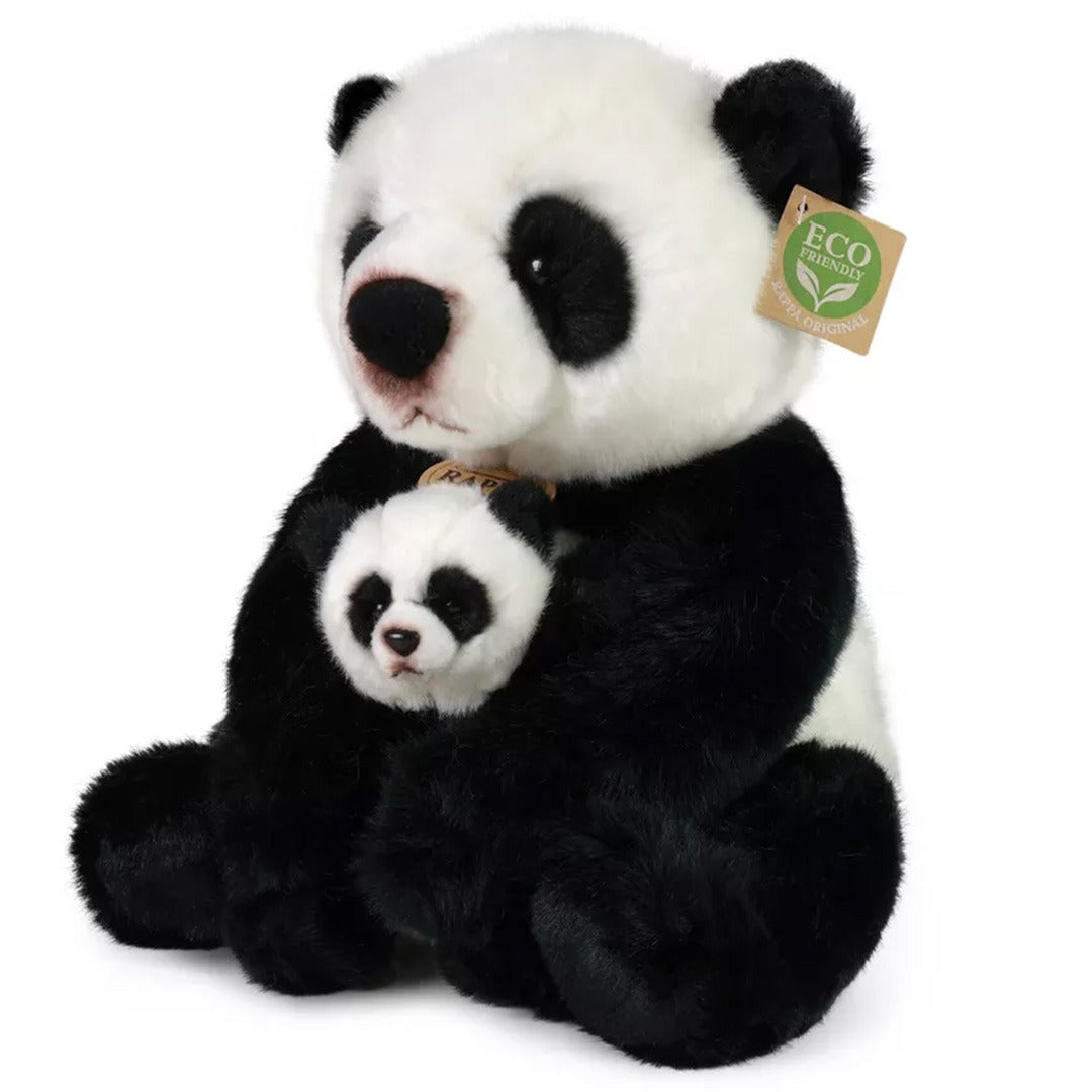 rappa knuffelpanda met baby - 27 cm | RAP991521 | 0