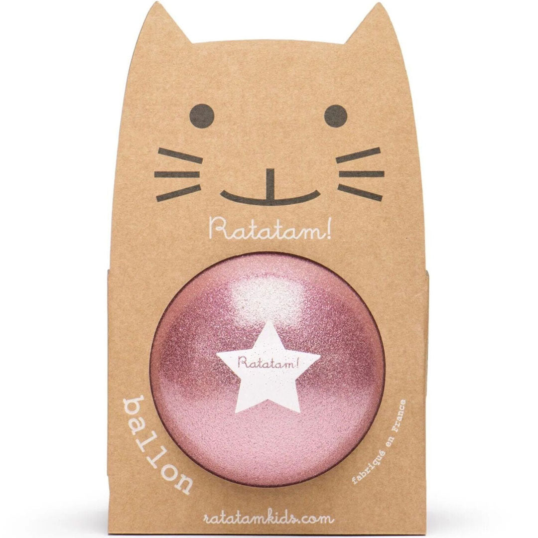 ratatam speelbal glitter - roze - 22 cm | B001-22 | 0
