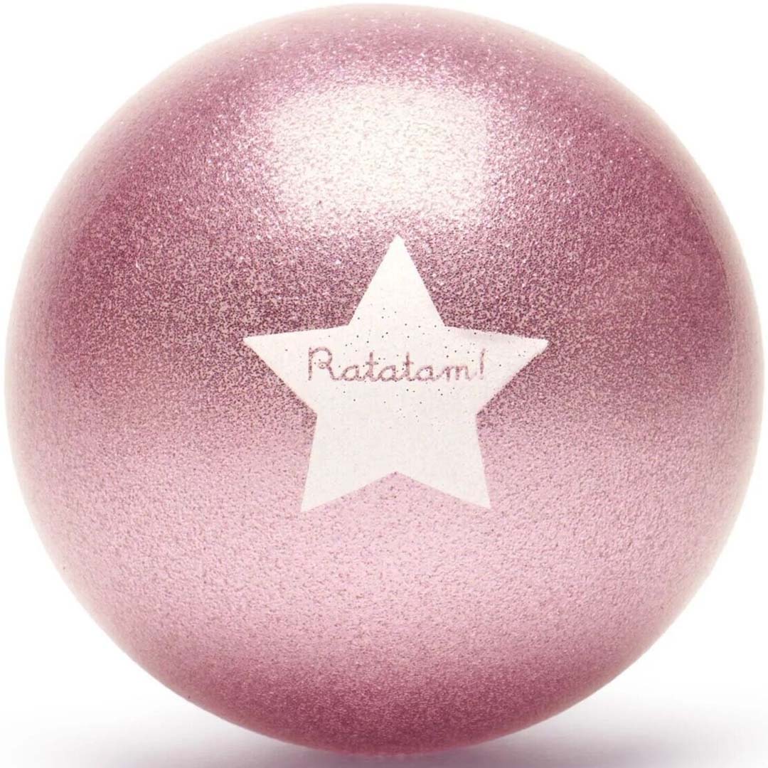 ratatam speelbal glitter - roze - 22 cm | B001-22 | 1