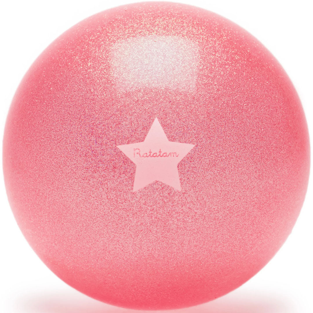 ratatam speelbal glitter - zomer roze - 22 cm | B030-22 | 3