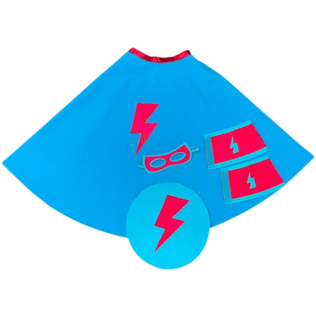 ratatam superhelden kostuum blauw-rood - 3-8 jaar | SM071 | 0