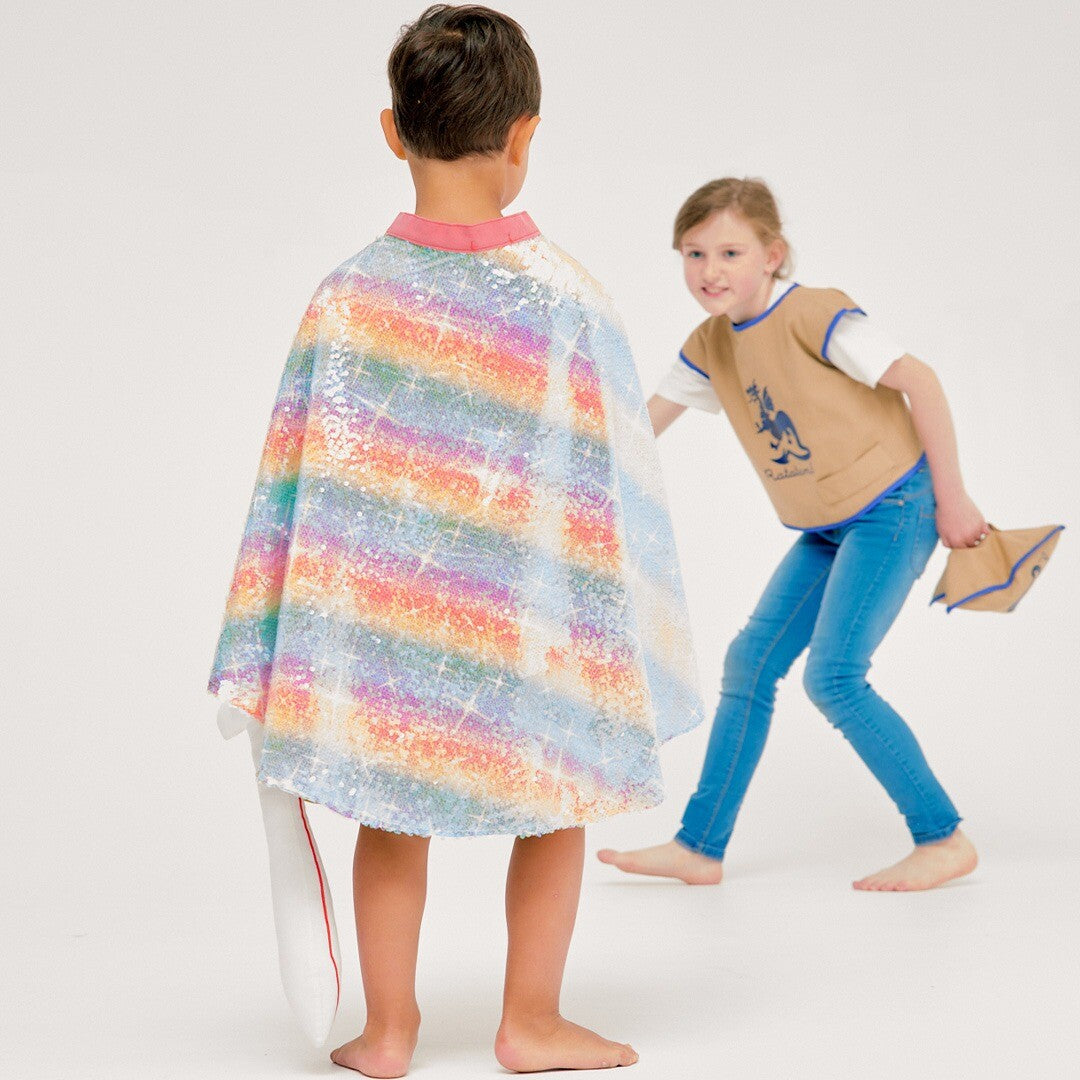ratatam verkleedcape regenboog sequins | CR-M006 | 4
