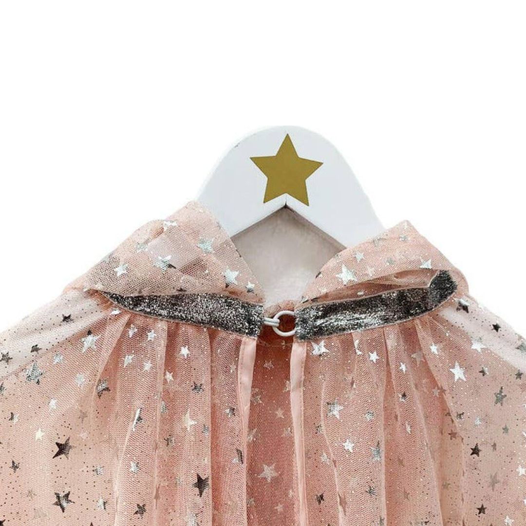 ratatam verkleedcape sterren - roze | CF-D001 | 2
