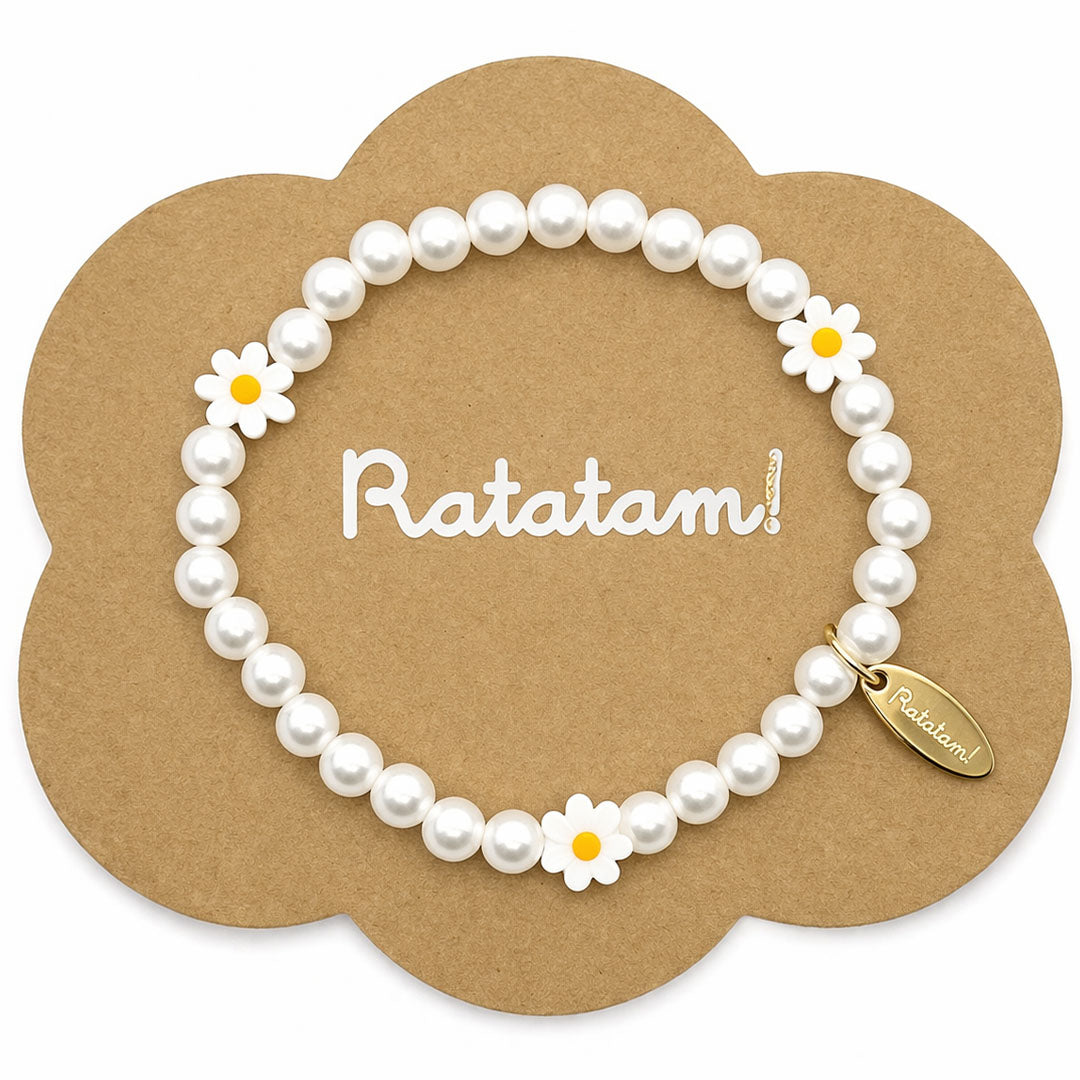ratatam armband met bloem madelief | RATABR-DAI02 | 2