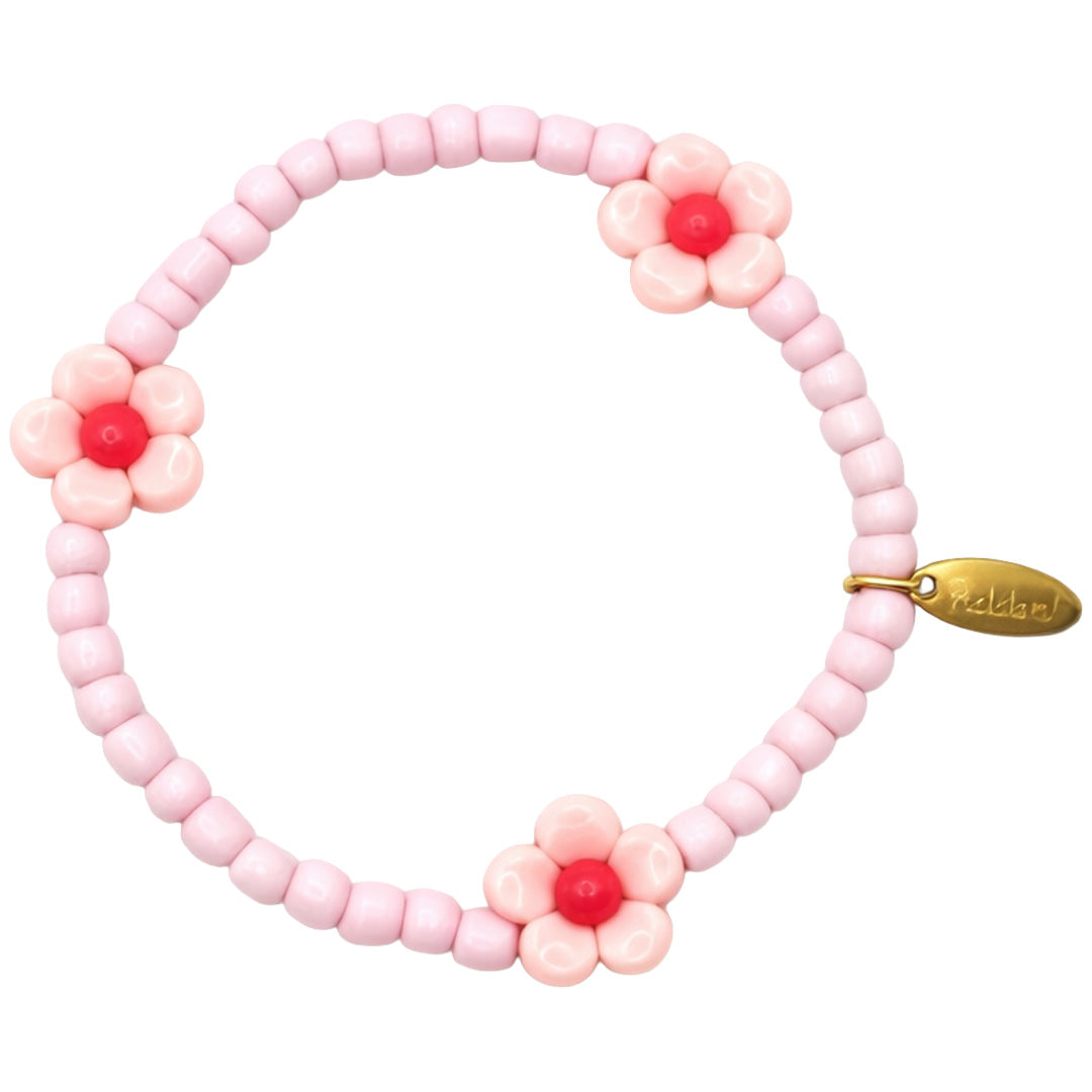 ratatam armband met bloem roze | BR-FLO04 | 1