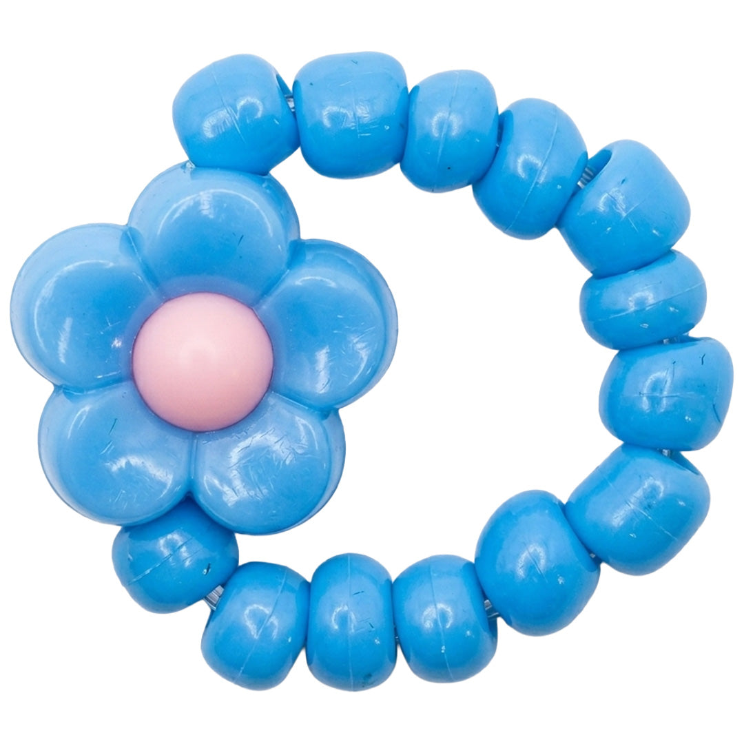 ratatam ring met bloem blauw | RATARG-FLO02 |