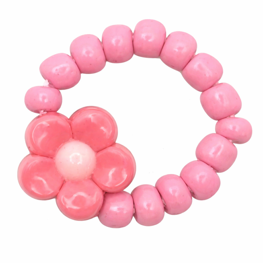 ratatam ring met bloem fuchsia | RATARG-FLO05 | 4