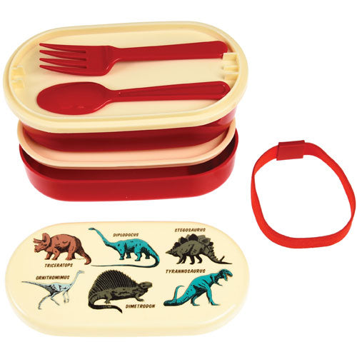 rex london bento box met bestek - prehistoric land | 28214 | 2