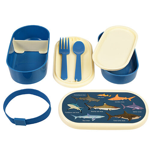 rex london bento box met bestek - sharks | 29482 | 2