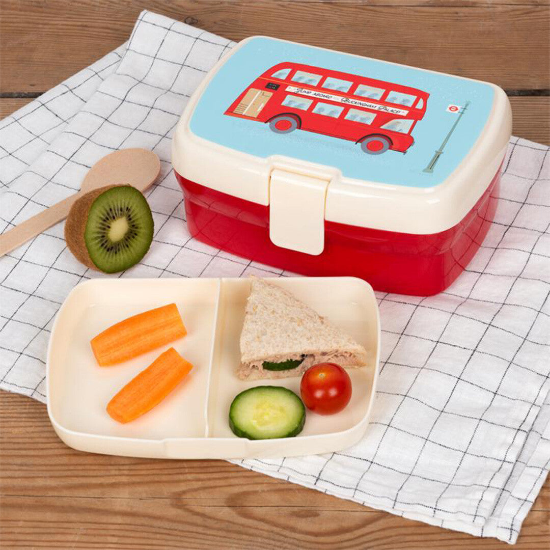 rex london broodtrommel met vakjesblad - tfl routemaster bus | 30396 | 1