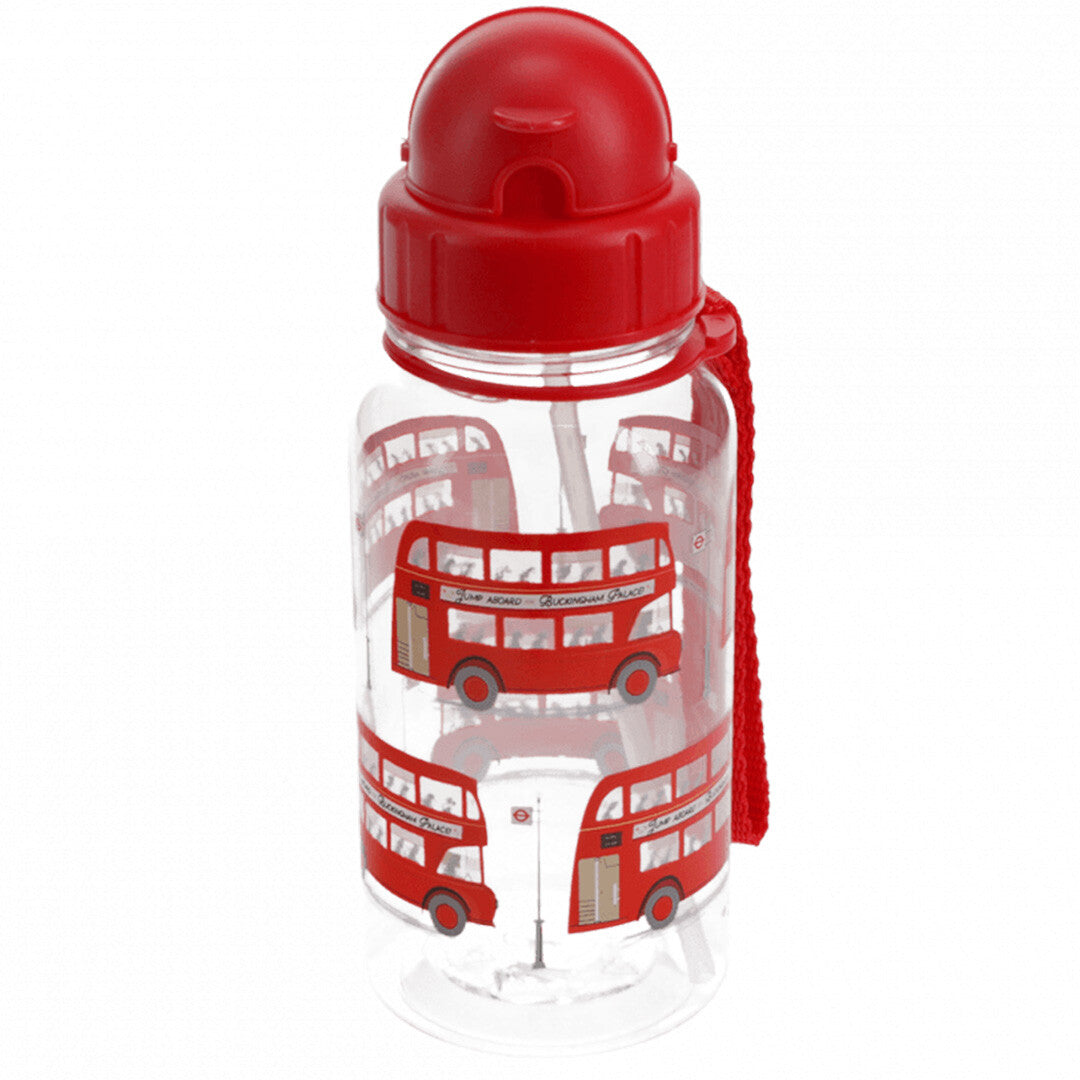 rex london drinkfles met rietje - tfl routemaster bus - 500 ml | 30437 | 0