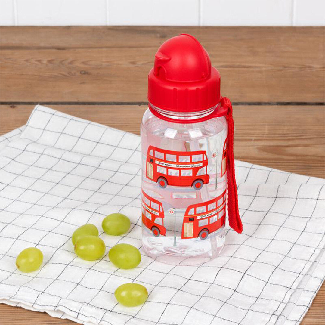 rex london drinkfles met rietje - tfl routemaster bus - 500 ml | 30437 | 1