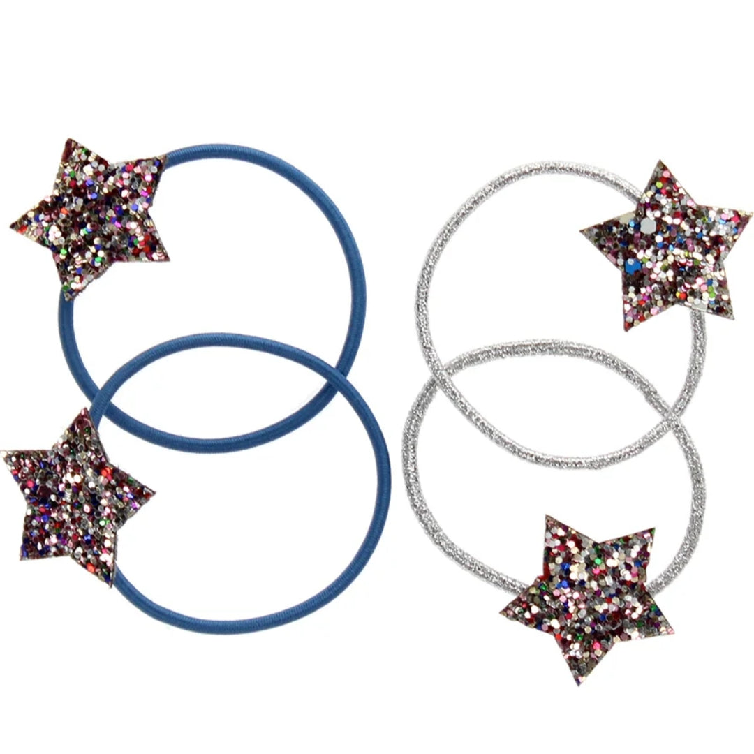 rex london haarelastiekjes fairies in the garden - star - 4st | 30290 | 1