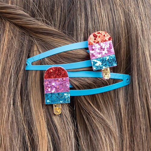 rex london haarspeldjes ice lolly glitter - 2st | 29697 | 1