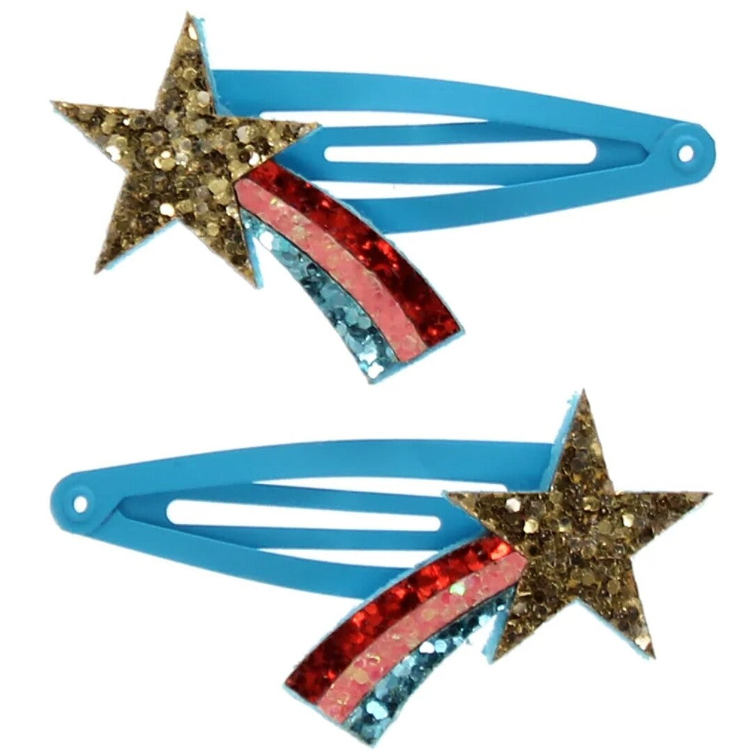 rex london haarspeldjes shooting star glitter - 2st | 30304 | 0