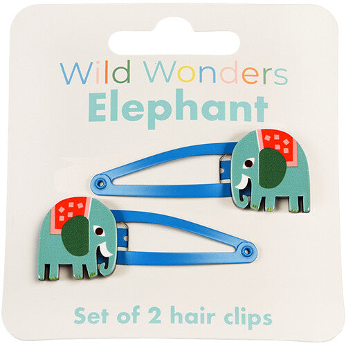 rex london haarspeldjes wild wonders - elephant - 2st | 29174 | 0