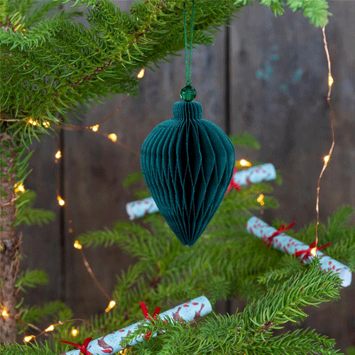 rex london kerstversiering honingraat druppel - groen | 29817 | 1