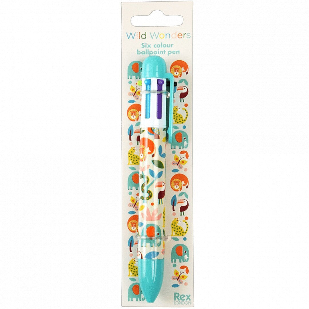 rex london kleurenpen 6-in-1 wild wonders | 29755 | 3
