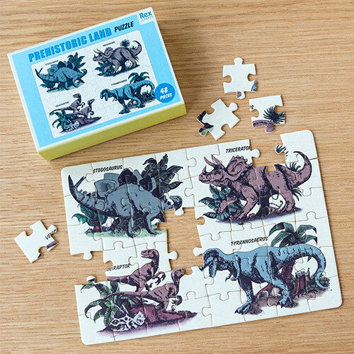 rex london mini puzzel prehistoric land - 48st | 29525 | 1