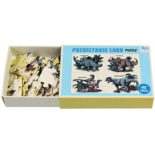 rex london mini puzzel prehistoric land - 48st | 29525 | 3