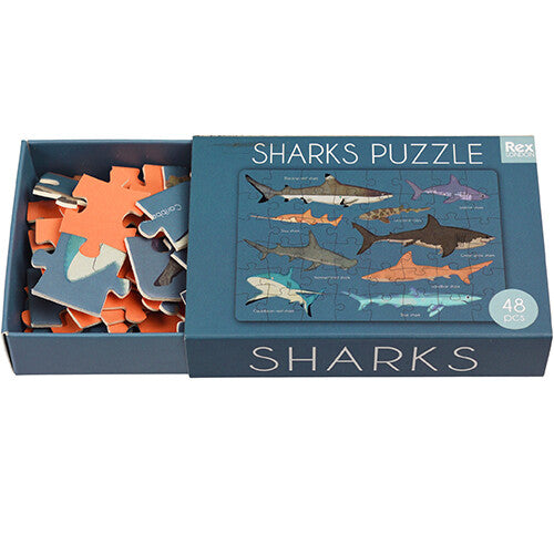rex london mini puzzel sharks - 48st | 29528 | 3
