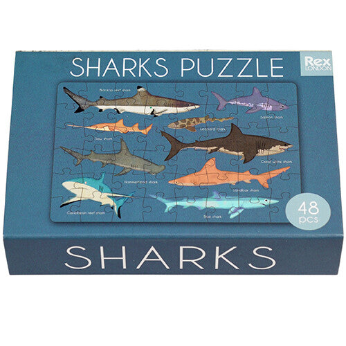 rex london mini puzzel sharks - 48st | 29528 | 4