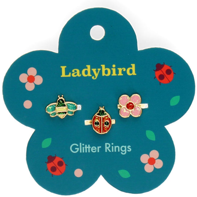rex london ringen glitter ladybird - 3st | 30687 | 0