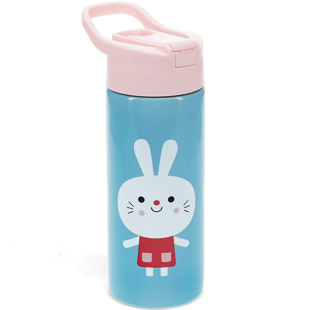 rex london rvs drinkfles met rietje - lottie and friends - 500 ml | 30968 | 0