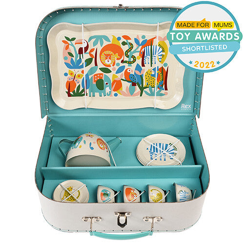 rex london theeservies met koffer wild wonders - 14-delig | 29551 | 1