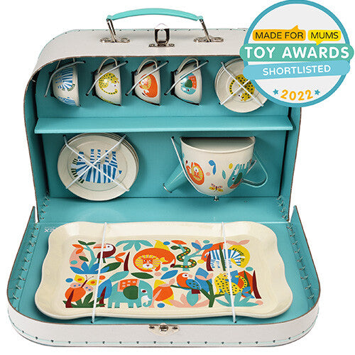 rex london theeservies met koffer wild wonders - 14-delig | 29551 | 2