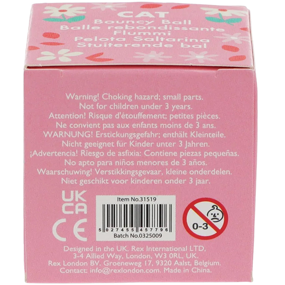 rex london stuiterbal cat - pink | REX31519 | 4