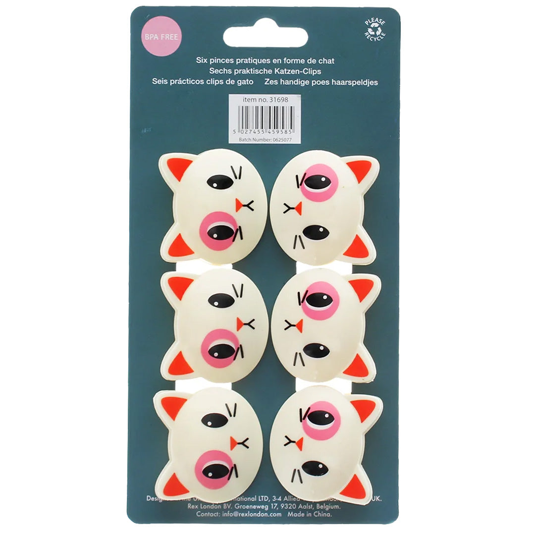rex london tasclips - cat - 6st | REX31698 | 4
