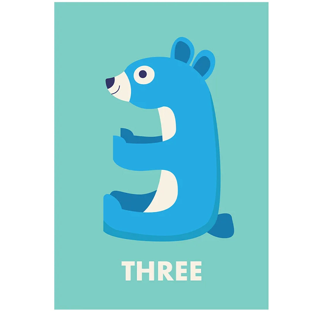 rex london verjaardagskaart - bear - 3 jaar | REX30162 | 1