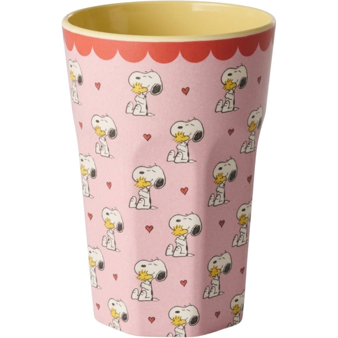 rice kinderbeker snoopy - pink - 400 ml | MELCU-LSNOOPI
