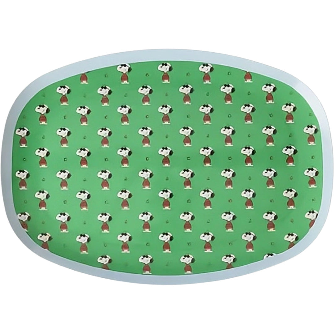 rice kinderbord ovaal snoopy - green | MELPL-SNOOPG
