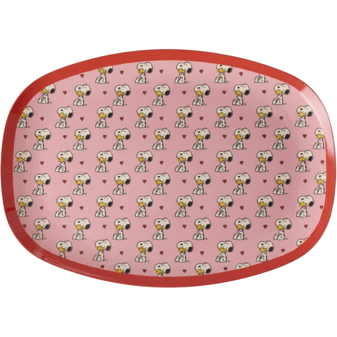 rice kinderbord ovaal snoopy - pink | MELPL-SNOOPI | 
