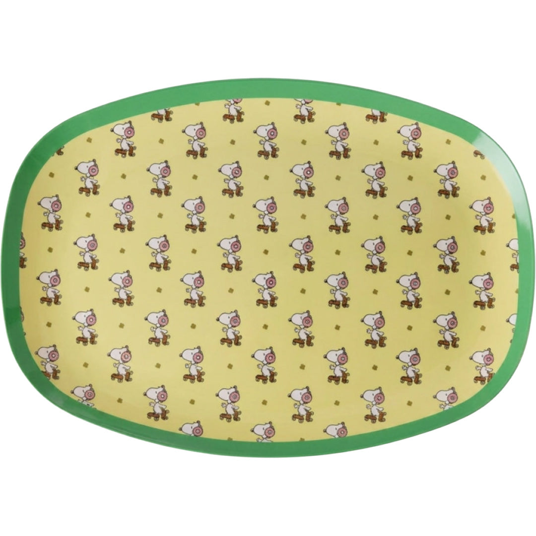 rice kinderbord ovaal snoopy - yellow | MELPL-SNOOPY | 