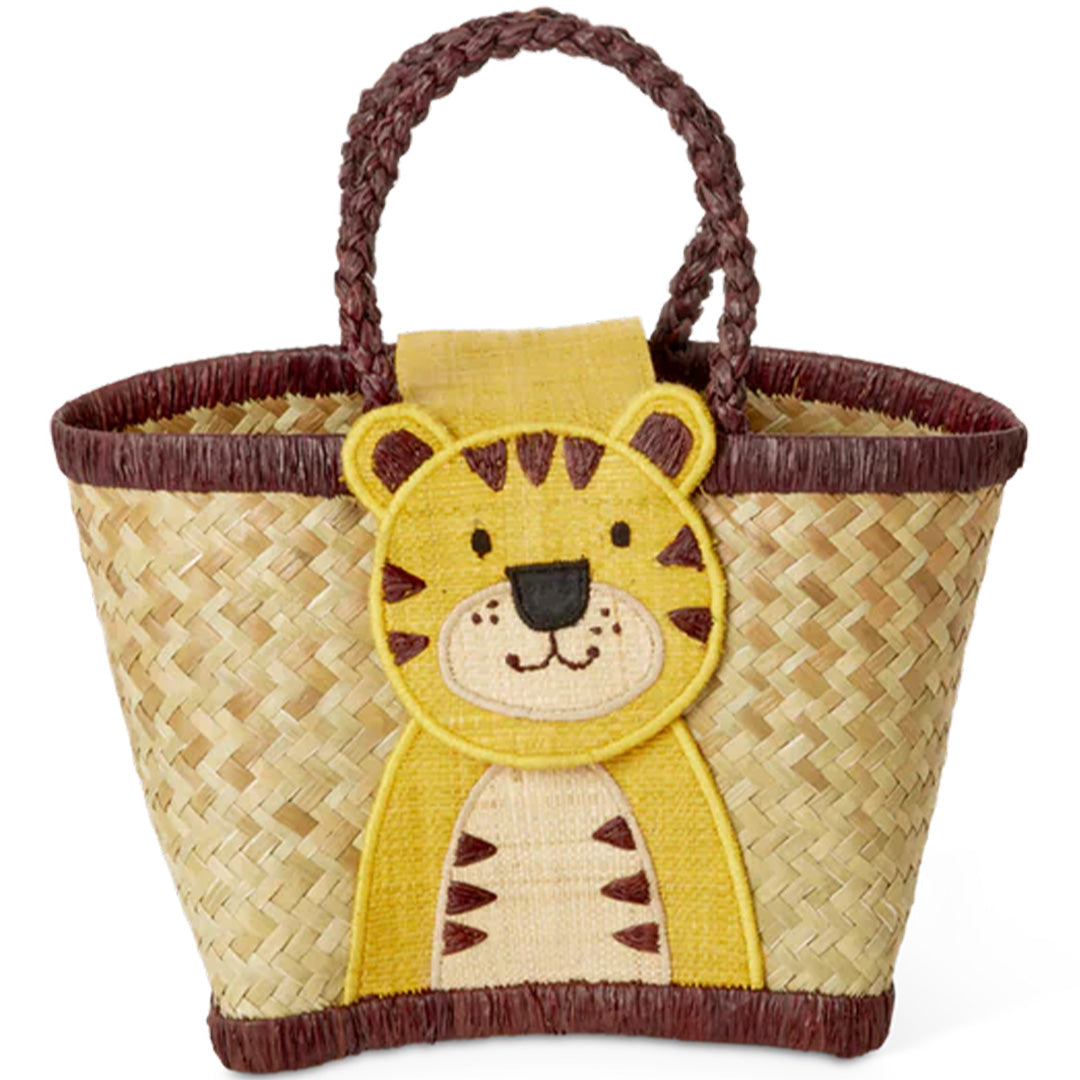 rice kindertas raffia - tijger | KIBAG-TIG |