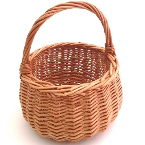 rieten mandje - 18 cm    | HO1024 | 0