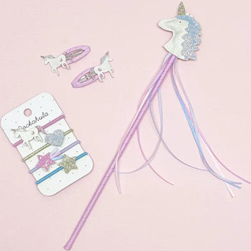 rockahula kids haarelastiekjes unicorn glitter - 4st | H1806W | 1