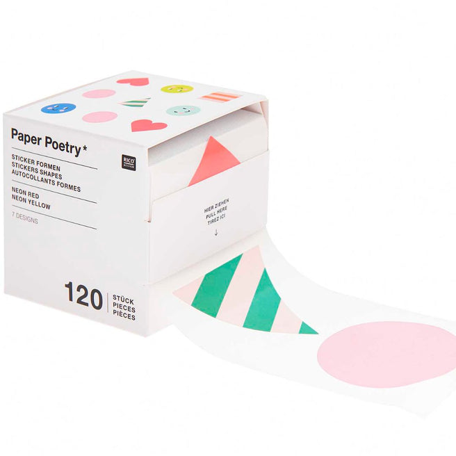 rol stickers - vormen - 120st | 300313 | 0