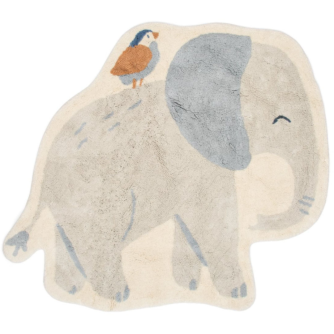 little dutch vloerkleed safari friends - olifant - 110x120 cm | RU10336047 | 
