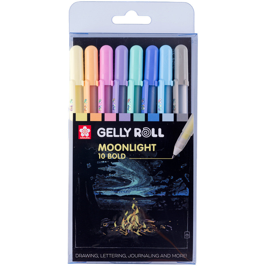 sakura gelpennen moonlight pastel - 8st | POXPGBMOO8 | 1