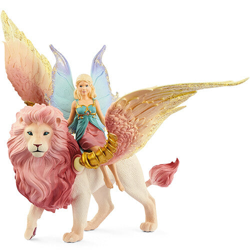 schleich bayala elfje op gevleugelde leeuw | 70714 | 0