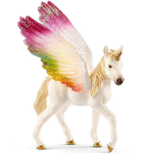 schleich bayala gevleugelde regenboogeenhoorn veulen - 9 cm | 70577 | 0