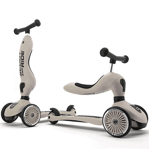 scoot and ride 2-in-1 loopfiets en step - highwaykick 1 - ash  | SR-96268 | 0