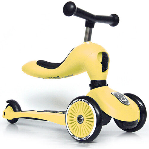 scoot and ride 2-in-1 loopfiets en step - highwaykick 1 - lemon  | SR-96354 | 10