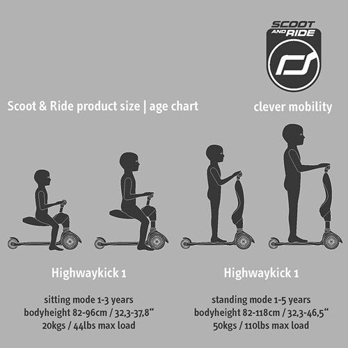 scoot and ride 2-in-1 loopfiets en step - highwaykick 1 - lemon  | SR-96354 | 6