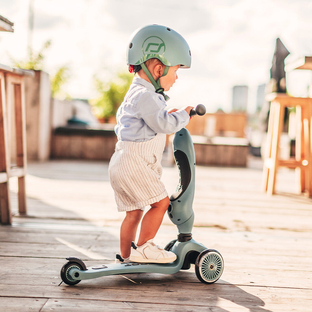 scoot and ride 2-in-1 loopfiets en step - highwaykick 1 - olive   | SR-00001 | 4