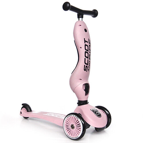 scoot and ride 2-in-1 loopfiets en step - highwaykick 1 - rose  | SR-96270 | 17